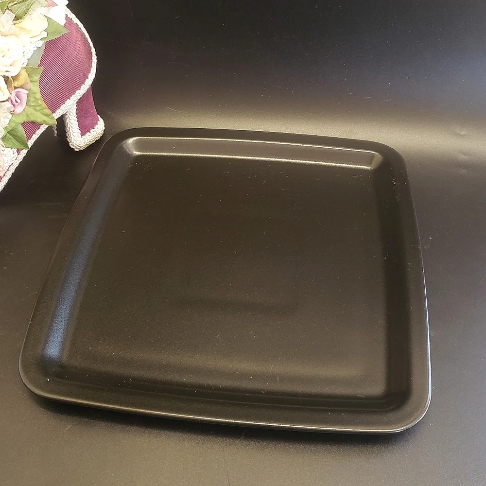 Ikea Square Black Ceramic Plate